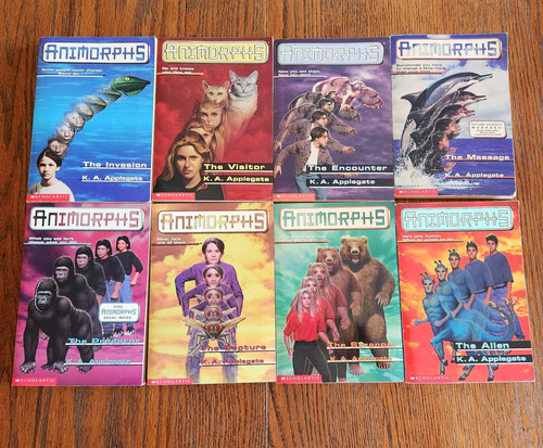 Animorphs book lot - 8, vintage